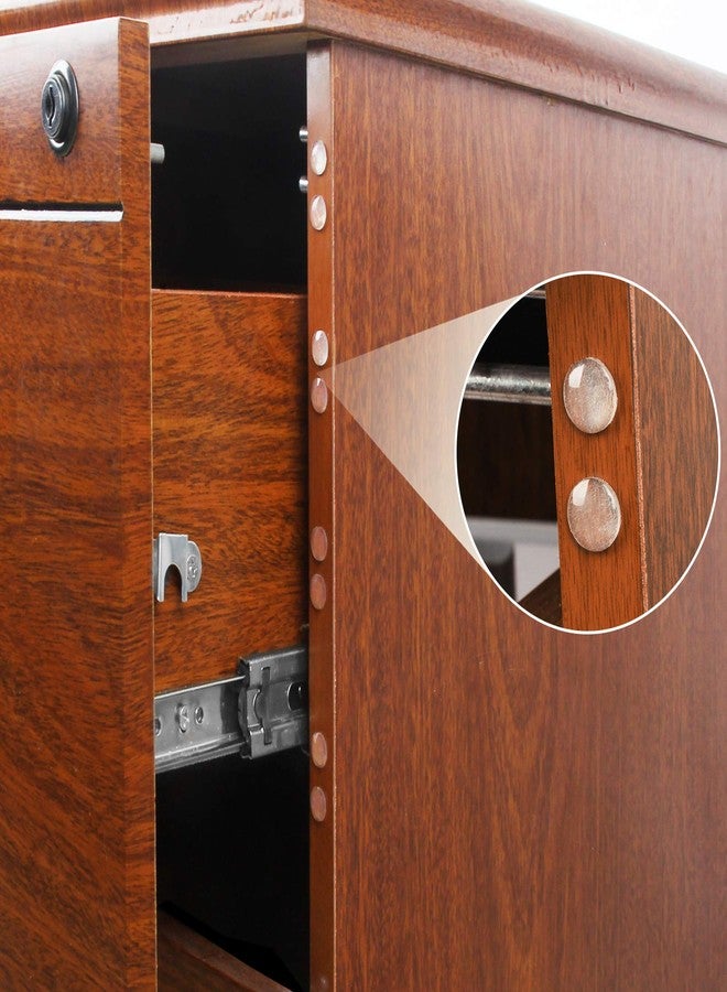 Fu Store Rubber Bumpers Clear Self Adhesive Bumper Noise Dampening Buffer Pads 100PCS 3/8 Inch Protection for Cabinet Door Drawer Wooden Floor-Hemispherical - Image 2